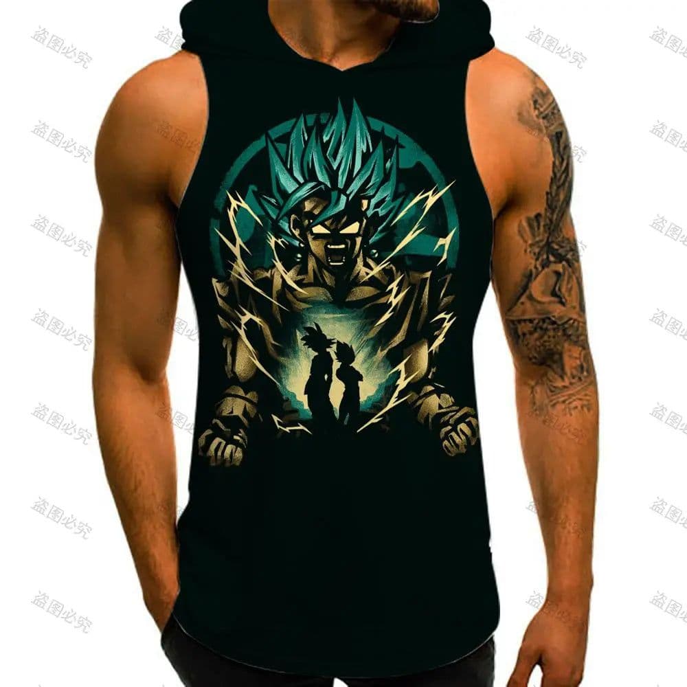 image-Bandai Dragon Ball Z Gym Vest - Stylish Cosplay for Key Moments