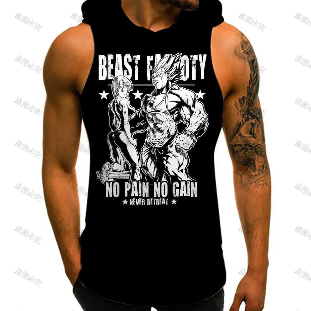 image-Bandai Dragon Ball Z Gym Vest - Stylish Cosplay for Key Moments