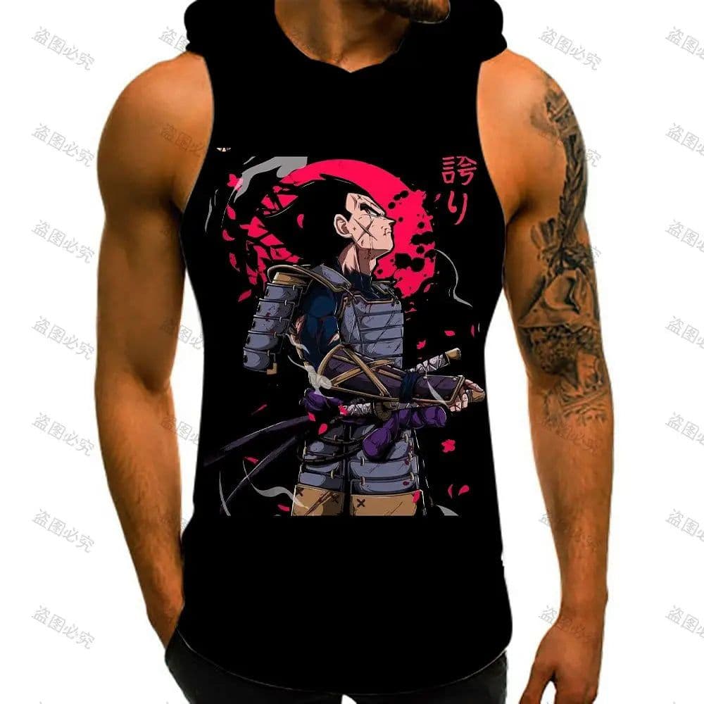 image-Bandai Dragon Ball Z Gym Vest - Stylish Cosplay for Key Moments