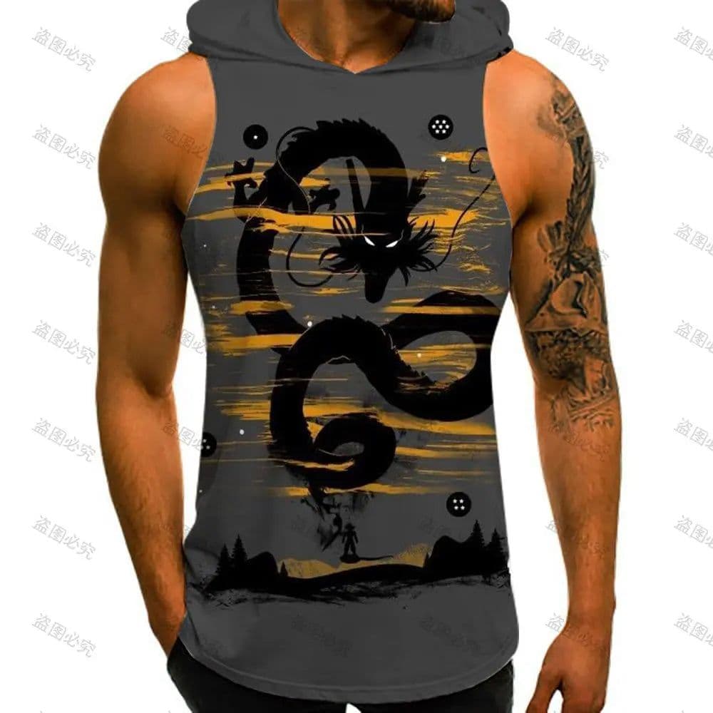 image-Bandai Dragon Ball Z Gym Vest - Stylish Cosplay for Key Moments