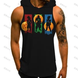 image-Bandai Dragon Ball Z Gym Vest - Stylish Cosplay for Key Moments