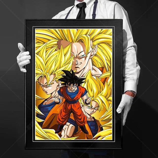 image-Bandai Goku Canvas Poster - Vibrant Home Decor for Dragon Ball Fans