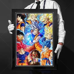 image-Bandai Goku Canvas Poster - Vibrant Home Decor for Dragon Ball Fans