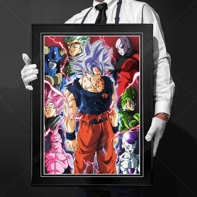 image-Bandai Goku Canvas Poster - Vibrant Home Decor for Dragon Ball Fans