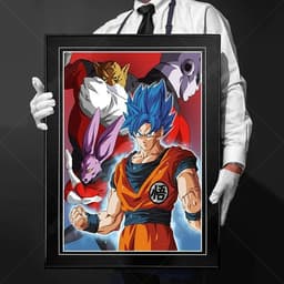 image-Bandai Goku Canvas Poster - Vibrant Home Decor for Dragon Ball Fans
