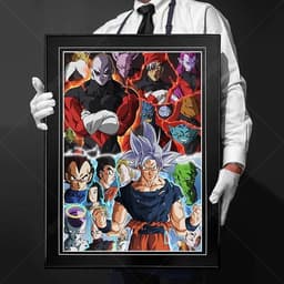 image-Bandai Goku Canvas Poster - Vibrant Home Decor for Dragon Ball Fans