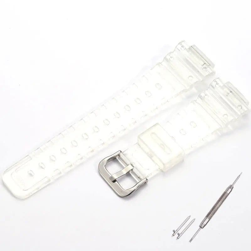 image-MCXGL Resin Watch Strap - Durable Replacement for Casio G-SHOCK GA2100, GA2110