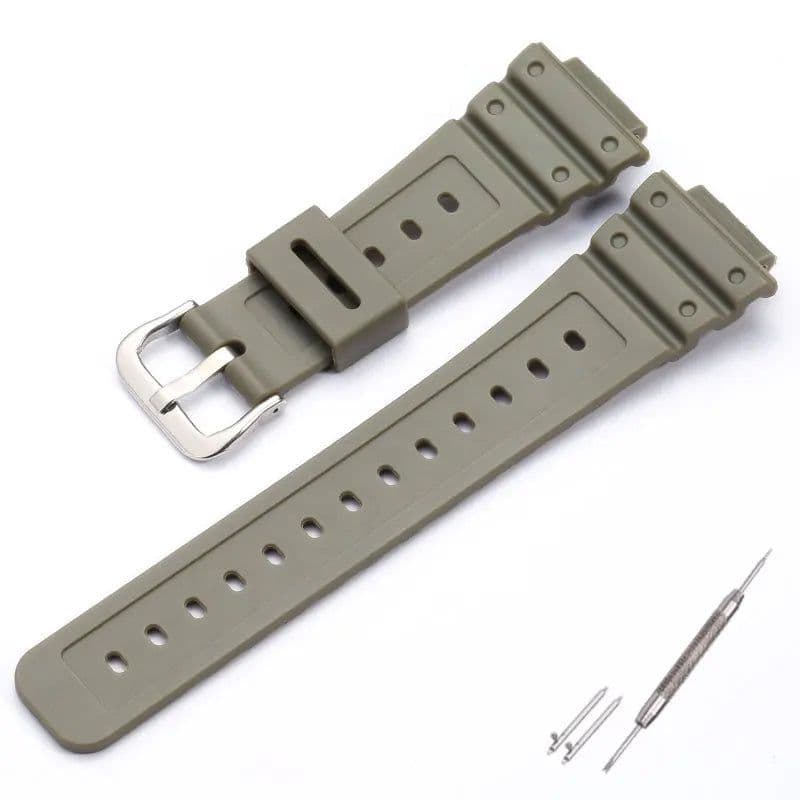 image-MCXGL Resin Watch Strap - Durable Replacement for Casio G-SHOCK GA2100, GA2110