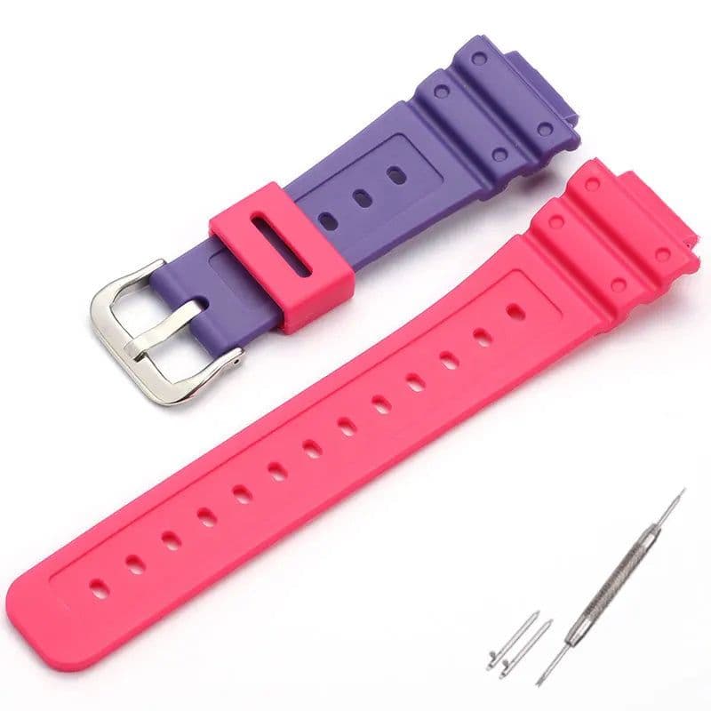 image-MCXGL Resin Watch Strap - Durable Replacement for Casio G-SHOCK GA2100, GA2110
