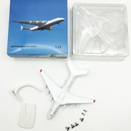 image-Diecast Airplane Model 20cm - Perfect Desk Decor & Gift for All Ages