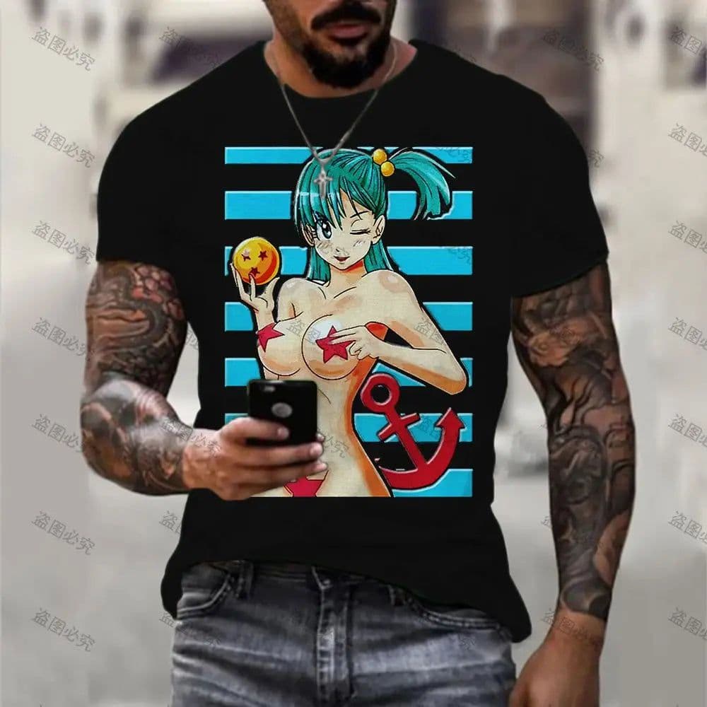 image-Bandai Mazinger Cosplay Costume - High-Quality Oversized T-Shirt
