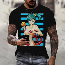 image-Bandai Mazinger Cosplay Costume - High-Quality Oversized T-Shirt