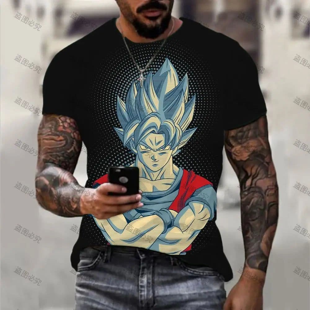 image-Bandai Mazinger Cosplay Costume - High-Quality Oversized T-Shirt