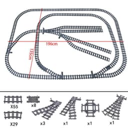 image-Jiu Feng Yan Flexible Switch Railway Tracks - Creative Building Block Toys