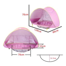 image-Battoom Baby Beach Tent - UV Protection Shade for Outdoor Play