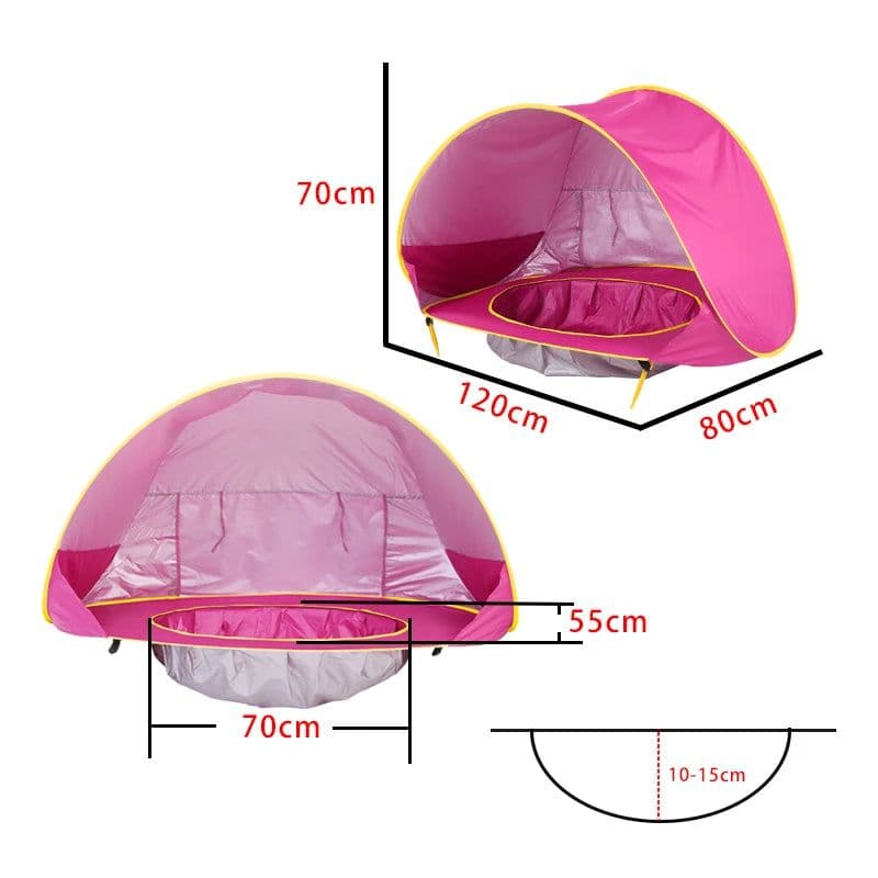 image-Battoom Baby Beach Tent - UV Protection Shade for Outdoor Play