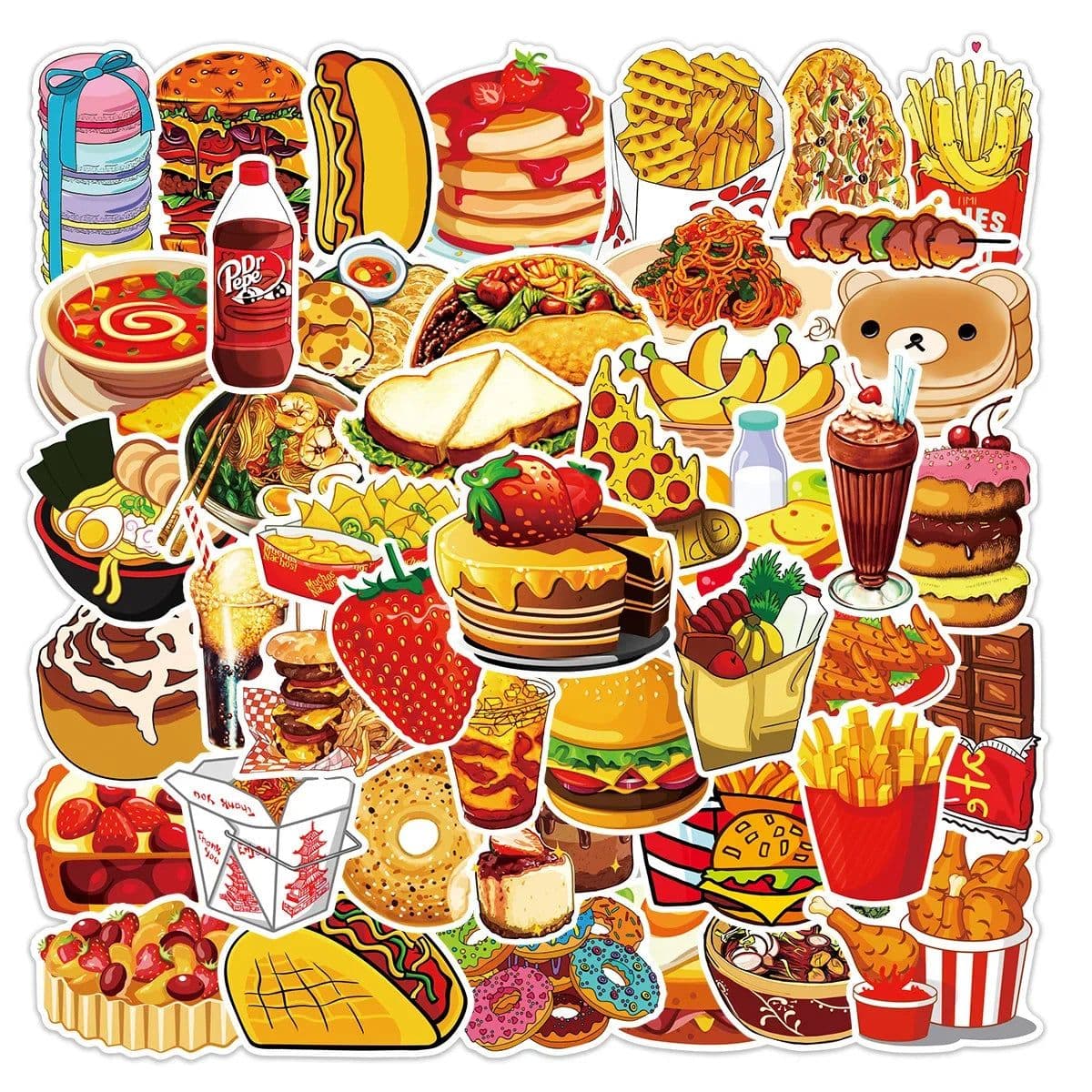 image-Vinyl Waterproof Stickers for Phones, Laptops, and More - 10/25/50 pcs