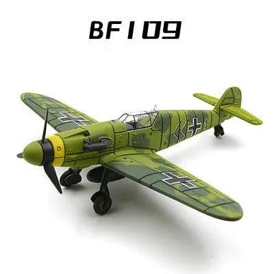 image-GSF 4D Puzzle Model Aircraft - WWII Fighter 1:48 Scale Assembly Toy