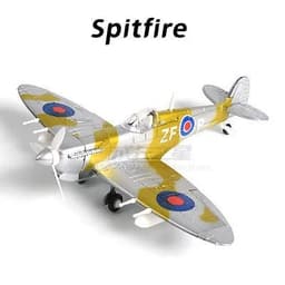 image-GSF 4D Puzzle Model Aircraft - WWII Fighter 1:48 Scale Assembly Toy