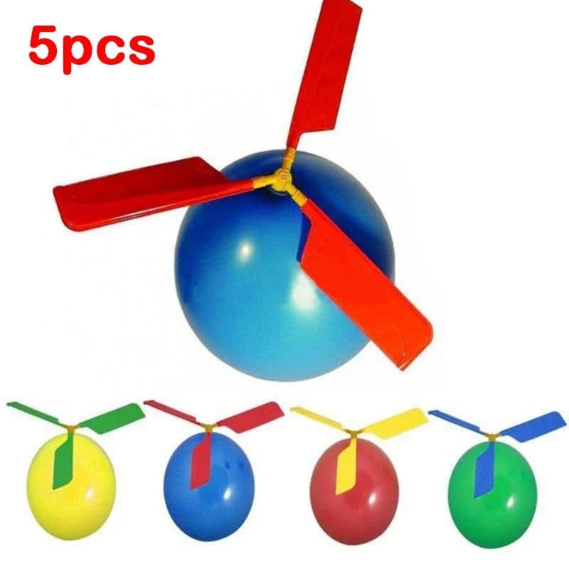 image-Creative Helicopter Balloon Toys - Educational Fun for Kids' Birthdays