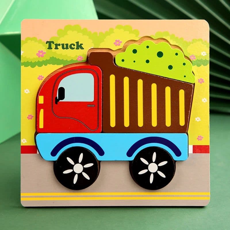 image-Datgo 3D Wooden Animal Puzzle - Educational & Fun Jigsaw for Kids