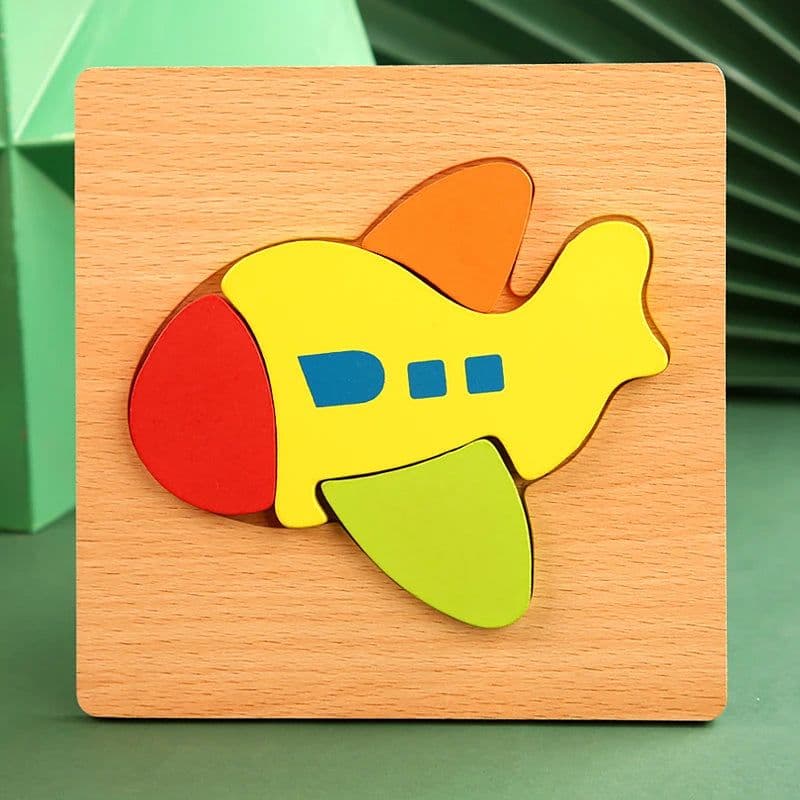 image-Datgo 3D Wooden Animal Puzzle - Educational & Fun Jigsaw for Kids