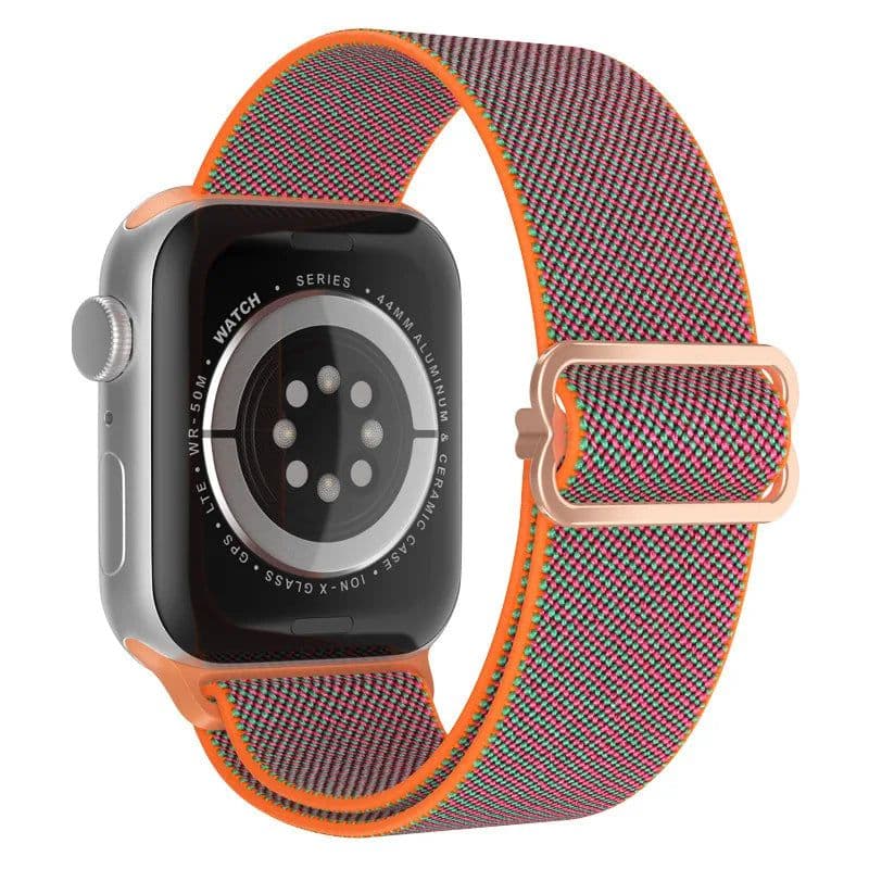 image-NEY Adjustable PRIDE Nylon Strap for Apple Watch 38mm-45mm - Stylish & Comfortable