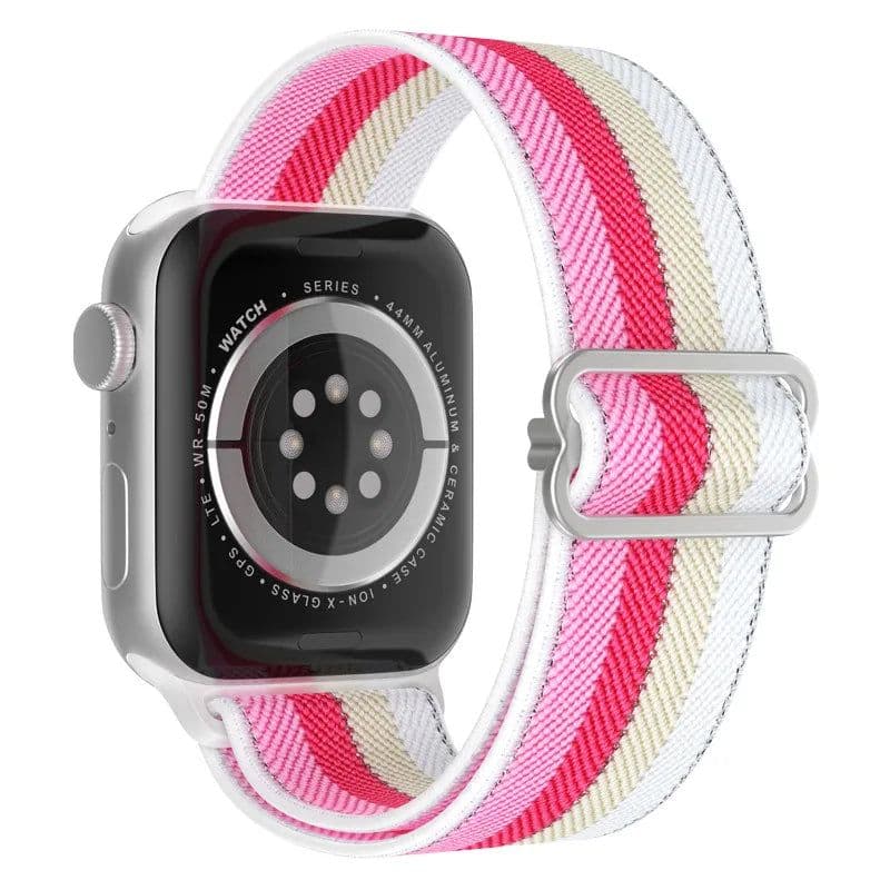 image-NEY Adjustable PRIDE Nylon Strap for Apple Watch 38mm-45mm - Stylish & Comfortable