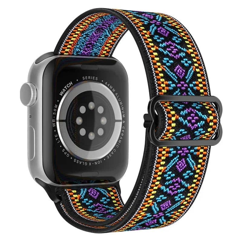 image-NEY Adjustable PRIDE Nylon Strap for Apple Watch 38mm-45mm - Stylish & Comfortable