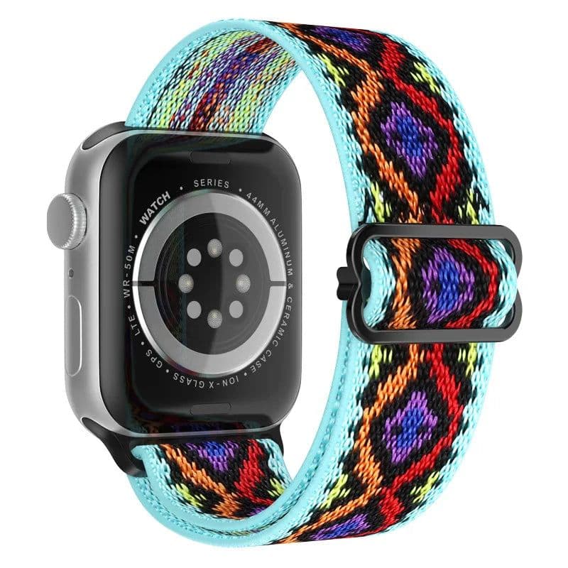 image-NEY Adjustable PRIDE Nylon Strap for Apple Watch 38mm-45mm - Stylish & Comfortable