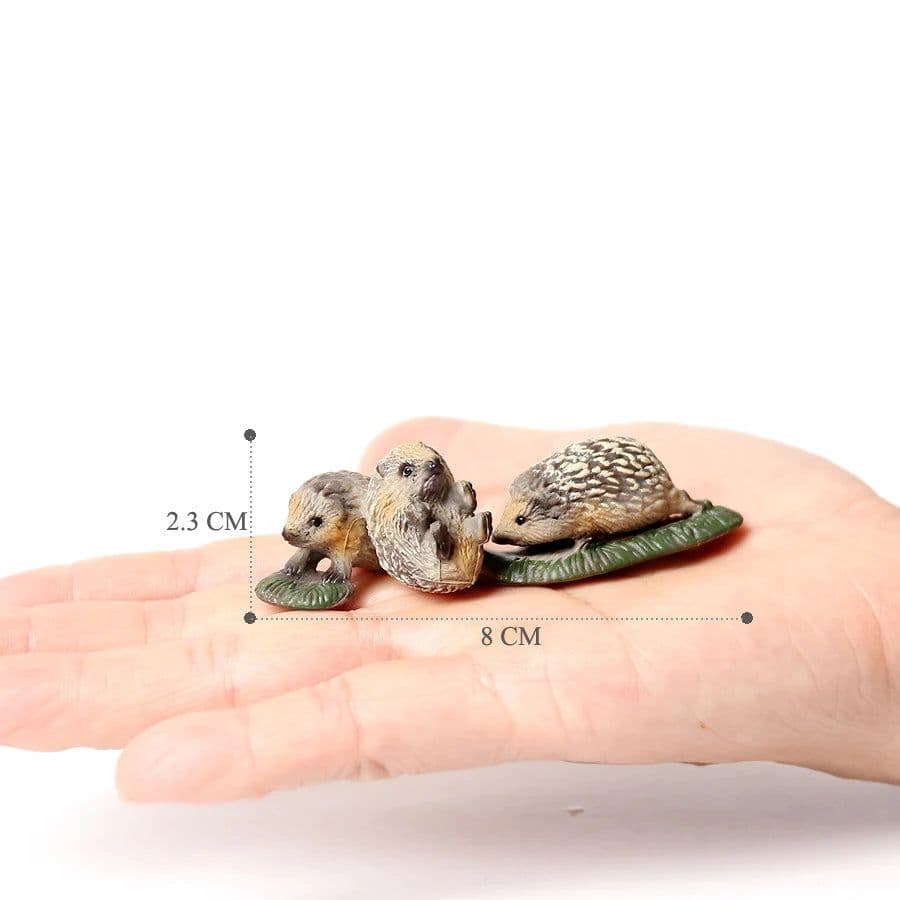 image-SamKaLa Hedgehog Spiny Anteater Figurines - Realistic Wildlife Model Toys