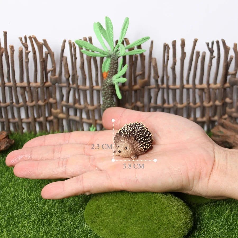 image-SamKaLa Hedgehog Spiny Anteater Figurines - Realistic Wildlife Model Toys