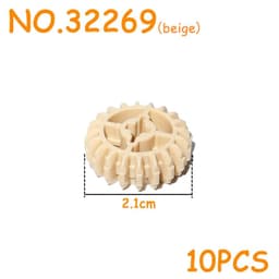 image-Bedi Yumy Technical Building Blocks - Enhance Imagination & Skills - Gear Parts