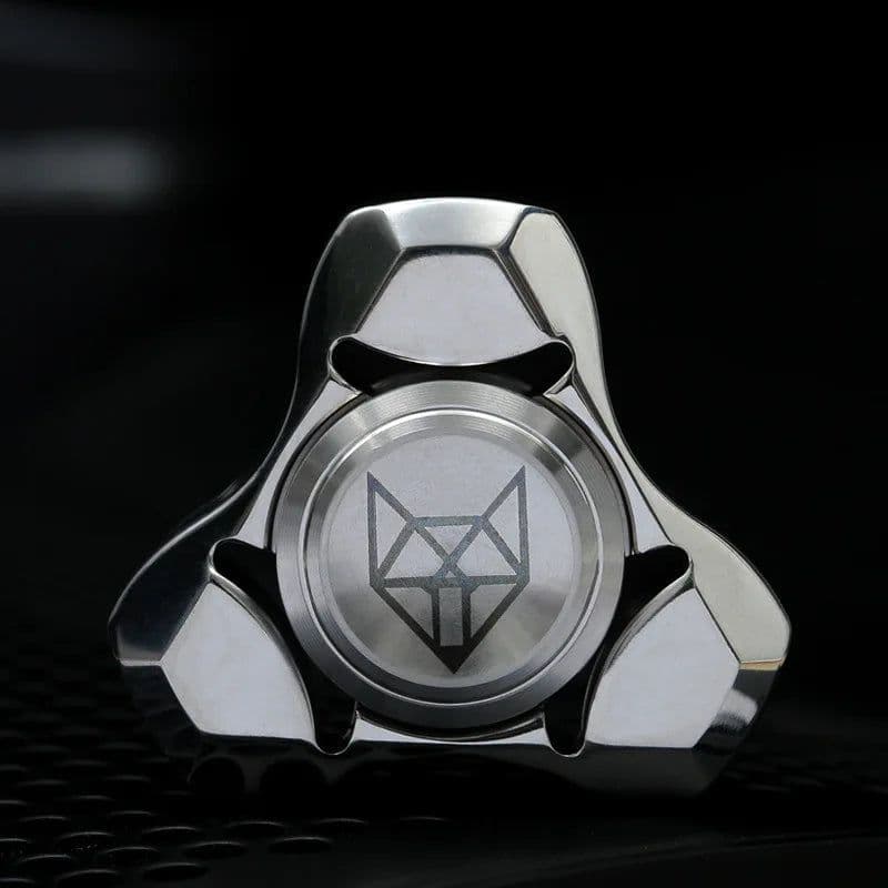image-Fradoo Stainless Steel Fidget Spinner - 5 Min Spin Time for Stress Relief