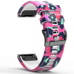 image-Quick Release Silicone Watch Strap for Garmin Fenix Series 22mm/26mm