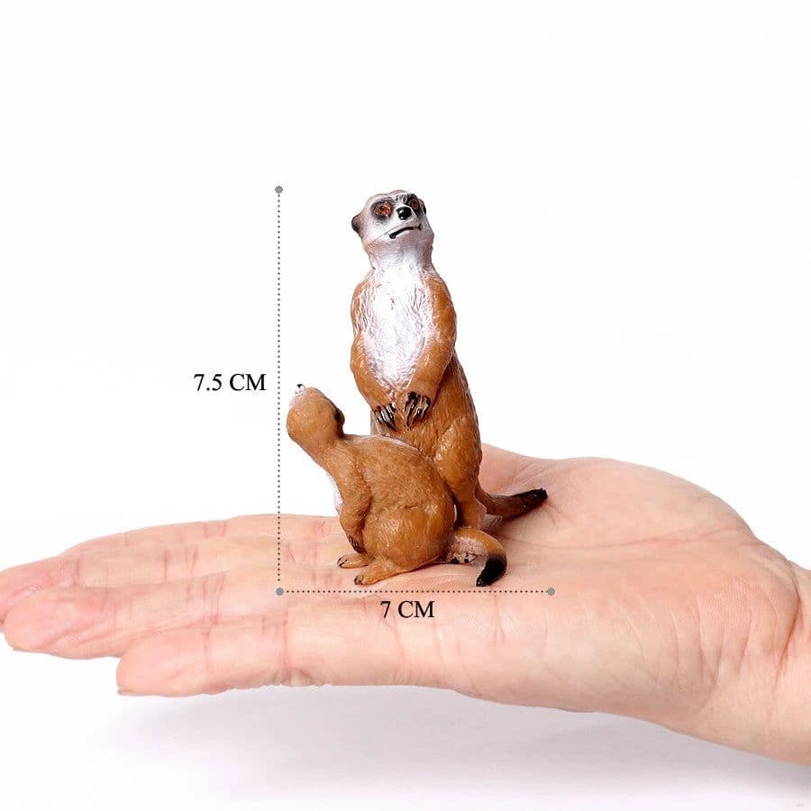 image-UTOMY Hand-Painted Animal Figurines - PVC Collectible Model Decor