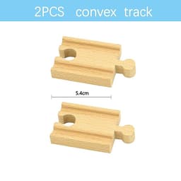 image-VEK Wooden Railway Track Accessories - Eco-Friendly Educational Car Toys