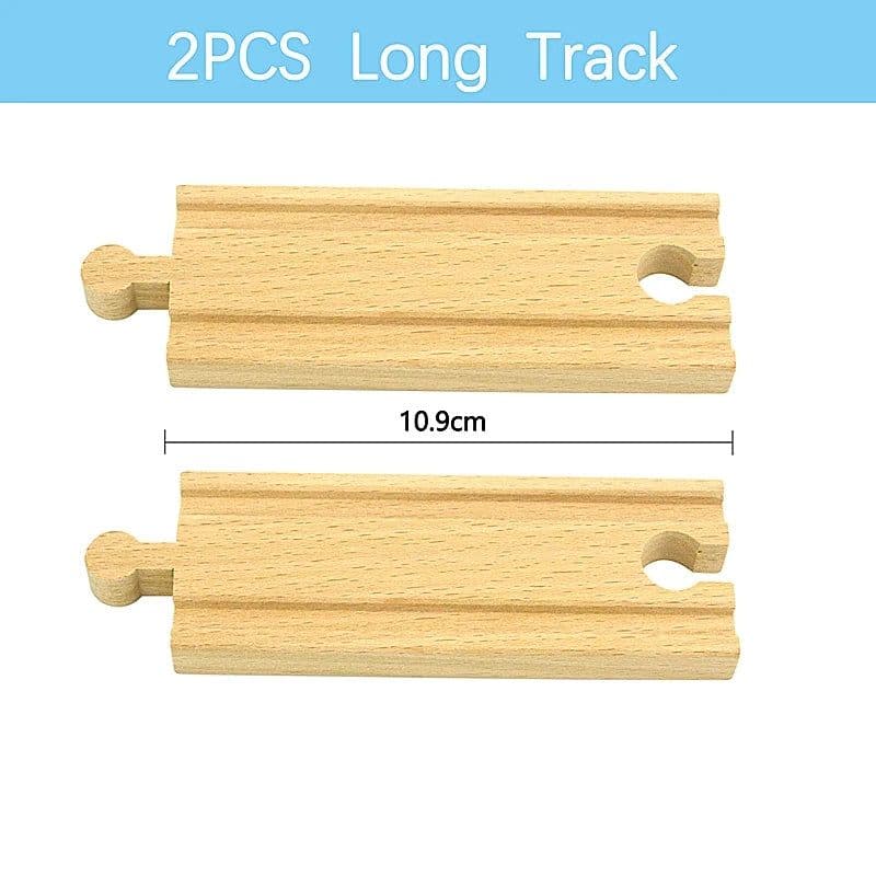 image-VEK Wooden Railway Track Accessories - Eco-Friendly Educational Car Toys