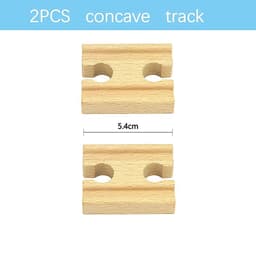 image-VEK Wooden Railway Track Accessories - Eco-Friendly Educational Car Toys
