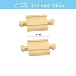image-VEK Wooden Railway Track Accessories - Eco-Friendly Educational Car Toys