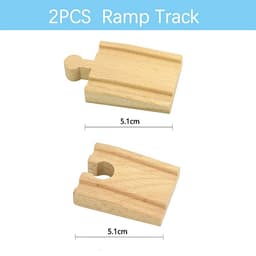 image-VEK Wooden Railway Track Accessories - Eco-Friendly Educational Car Toys