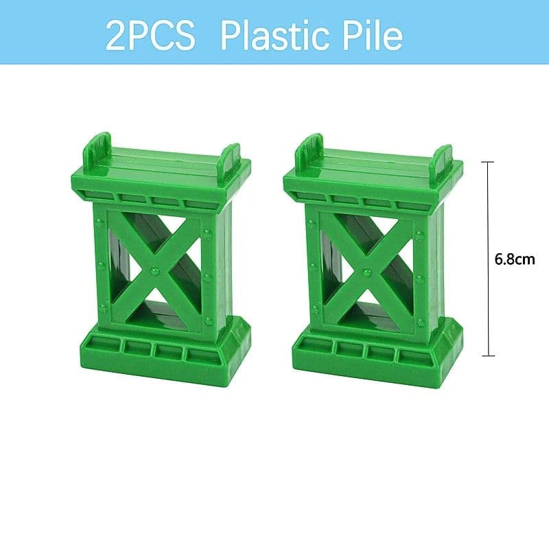 image-VEK Wooden Railway Track Accessories - Eco-Friendly Educational Car Toys