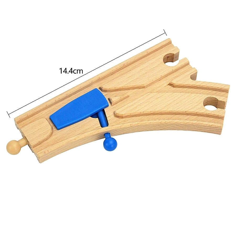 image-VEK Wooden Railway Track Accessories - Eco-Friendly Educational Car Toys