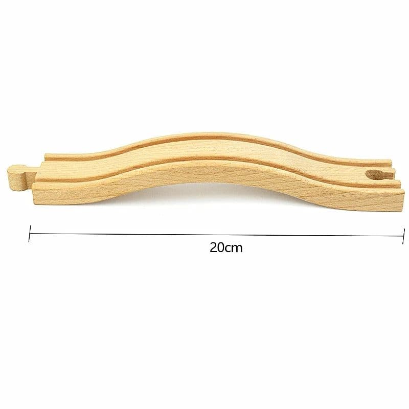 image-VEK Wooden Railway Track Accessories - Eco-Friendly Educational Car Toys