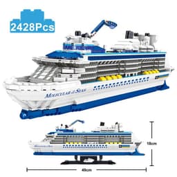 image-COOLPLAY Cruise Liner Shi - 2428pcs High-Quality Building Block Set