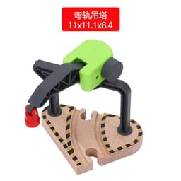 image-Wooden Train Track Accessories - Educational DIY Toys for Children