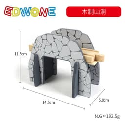 image-Wooden Train Track Accessories - Educational DIY Toys for Children
