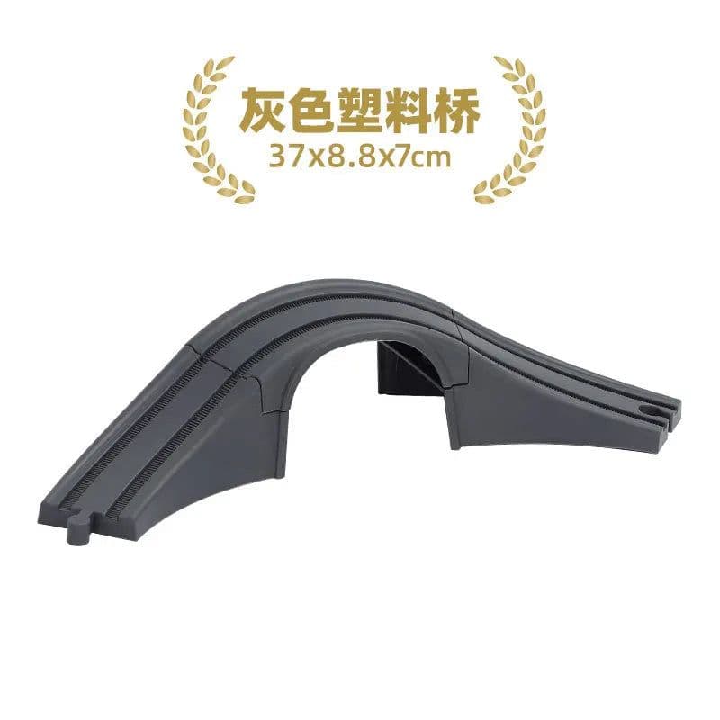 image-Wooden Train Track Accessories - Educational DIY Toys for Children
