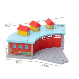 image-Wooden Train Track Accessories - Educational DIY Toys for Children