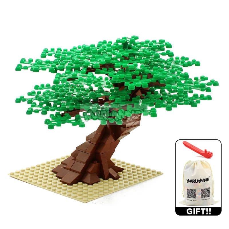 image-MARUMINE 205PCS Building Blocks Tree - Creative Nature Decoration Set